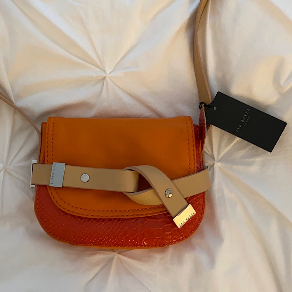 Orange Ted Baker crossbody bag